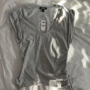 Express gray short sleeve top